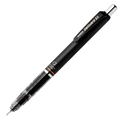 Porte-mine Zebra P-MA85-N2-BK DELGAD 0.5 mm noir pour dessin technique et écriture