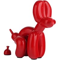 Amazon.co.jp: Unlnsiy うんちバルーン犬の像樹脂彫刻家の装飾モダンな
