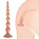 GKLWEJ Anal Kugeln, 250mm Anal Kette mit 8 Anal Beads & Dildo Saugnapf, Anal Dildo, Analdehner, Analkette Analplugs Dildos, Plug für Frauen Sex, Analkugeln für Mann, Hautfarbe