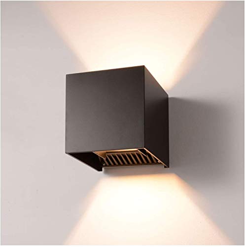 Image of JACKAL 12 Watt Warm White LED Outdoor Wall Lights, Gate Lights Waterproof (2 Ways) - Fancy Exterior Wall Mounted Light, Wall Lamp | IP65 Grade Waterproof Aluminium Body - 6 Months Warranty
