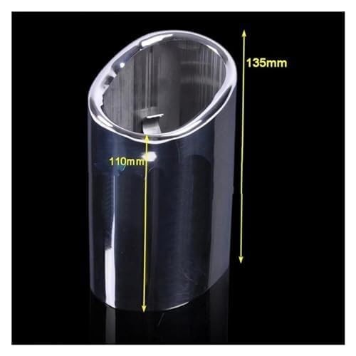 Embout d'échappement inox pour BMW E90 320d finition chromée