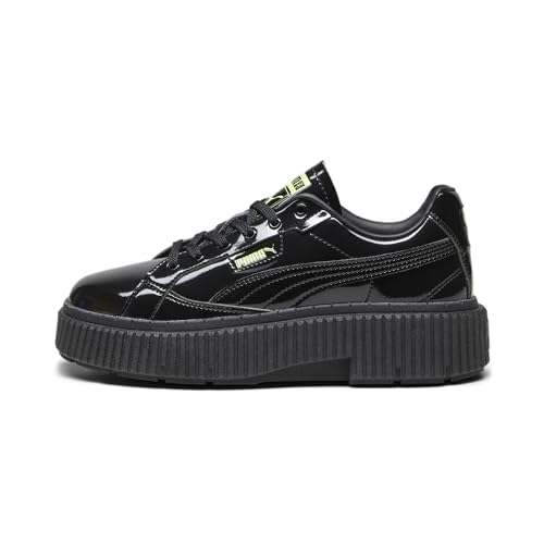 PUMA Womens Dinara Gloss Lace Up Sneakers Shoes Casual - Black