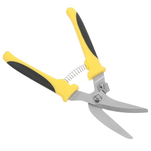 SOPOTUTU Tijeras para Cortar Chapa Metálica con Mango Antideslizante Tijeras Multipropósito para Trabajo Manual Herramienta de Corte Resistente y Ergonómica con Seguro y Diseño Reforzado