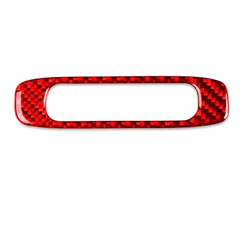 QFJFBGGH Interiores Cubierta Panel Manija Techo Solar Fibra Carbono Pegatina Interior Coche para Chevy para Silverado para Tahoe 2007-2013 Decoración Salida Aire(Red LHD A)