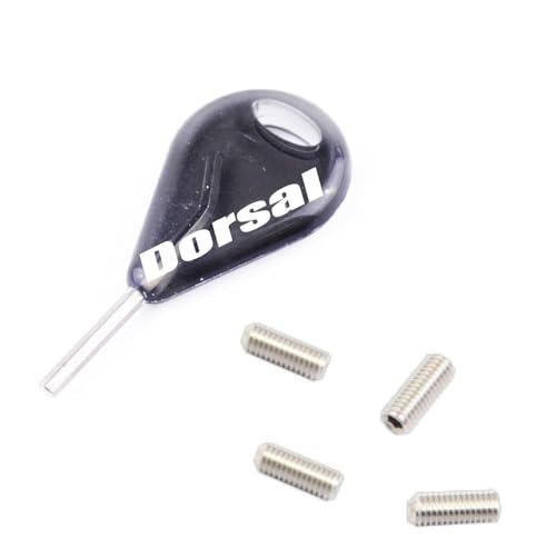DORSAL Surfboard Fin Screws and Hex Key Smoke Future Compatible