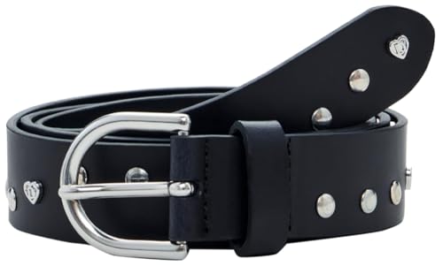 BELT_HEART STUDS, 2000 BLACK, 90