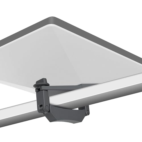 Starlink Mini Roof Rack Mount, Starlink Mini Rv Ladder Mount Adjustable 0.47-1.89 Inches, Roof Rack Mount Bracket for Star Link Mini Dish Accessories, Aluminum Alloy for Car/RV/Boat/Yacht/Guardrails