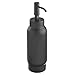 iDesign Austin Dispensador de baño, elegante dosificador de jabón recargable de metal resistente, negro mate, 8,8 cm x 6,7 cm x 22,1 cm
