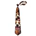 VAFZASC Ties for Men Boys Wedding Dance Prom, Fashion Skinny Neck Tie Cartoon Selfie Dog
