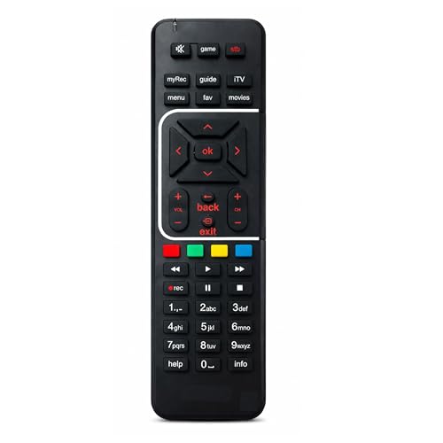 Image of Original Remote Control Compatible with Airtel Digital Dish TV DTH | SD & HD Recording | Setup Box Remote, Shining Black | 1 Piece