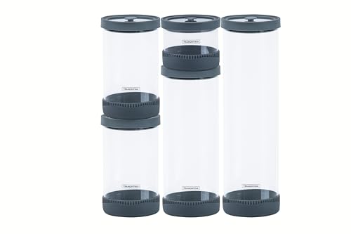 Jogo de Potes de Vidro Herméticos Tramontina Purezza em Borosilicato com Tampa