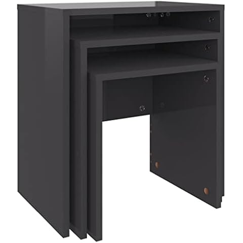 vidaXL Mesas de Centro Apilables 3 Piezas Cover