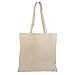 Lot de 10 sacs de courses en Coton naturel 38 x 42 cm