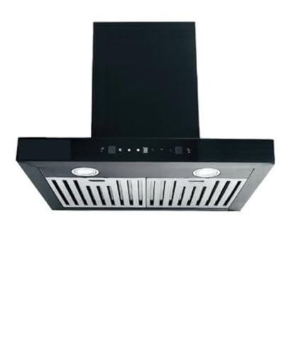 Image of Brightflame Auto Clean Kitchen Chimney with Motion Sensor | 60cm /90cm Wall Mount | Filterless | Powerful Suction 1200 m /hr | Touch + Wave Control | LED Light | for 2-4 Burner Stoves