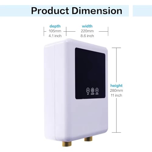 Chauffe-eau instantané électrique 5500W blanc 110V 220V