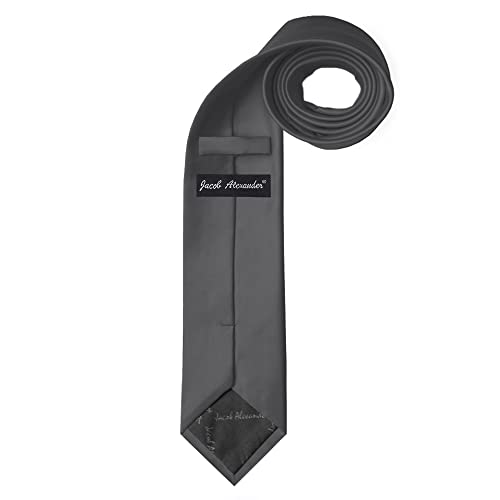 Image of Jacob Alexander Men's Extra Long Solid Color Tie