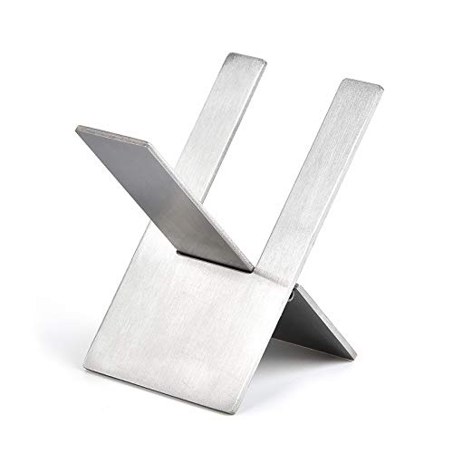 Stainless Foldable Cigar Stand Holder With Brown Travel Pu Leather Case,Lightweight Steel Portable Cigar Cigarette Display Shelf Tray #TOP3