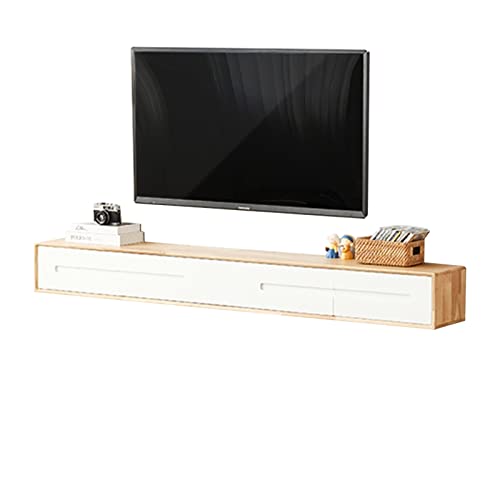 FPIGSHS TV Lowboard, TV-Schrank 140cm Tv Board Lowboard Hängend mit 2 Schubladen,Schwimmender Tv Schrank,Wand Multimedia Wandregal TV Hängeschrank für Wohnzimmer Und Schlafzimmer (Color : D) Cover