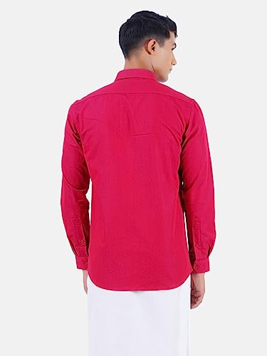 Image of RAMRAJ COTTON Men Full Sleeve Shirt | Prestigious Fit | Elegant Daily Formal Wear