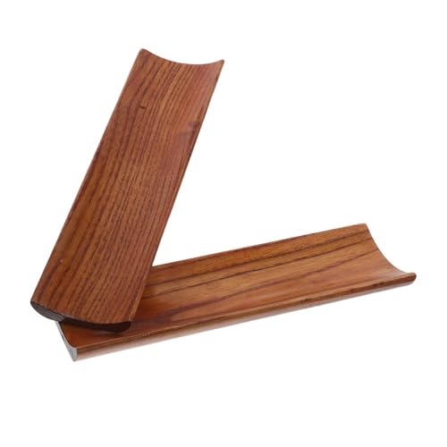 BESPORTBLE plato rectangular de madera para sushi 2 piezas miniatura 1