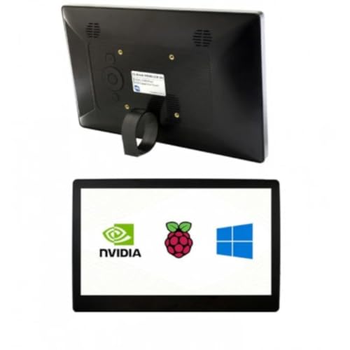 Image of Waveshare 11.6 Inch HDMI Touch Screen 1920x1080 LCD with Case | 10-Point Capacitive Touch Display, Compatible with Raspberry Pi, Windows & Android, Plug & Play Monitor for Projects Use