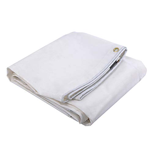 Paneltech 2x3m / 3x4m PVC Grueso Lona Impermeable Lona de protección lona encerado cubre de la tierra para acampar, pesca, jardinería y mascotas (2x3m, Blanco)