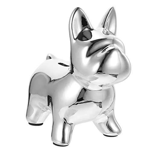Sosoport Salvadanaio Forma Bulldog Francese Decorazionper Scrivania Per Statuetta Artigianalper Casa