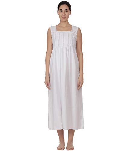 Chemise de Nuit Classique en Coton Blanc pour Retrouver la Paix Nocturne