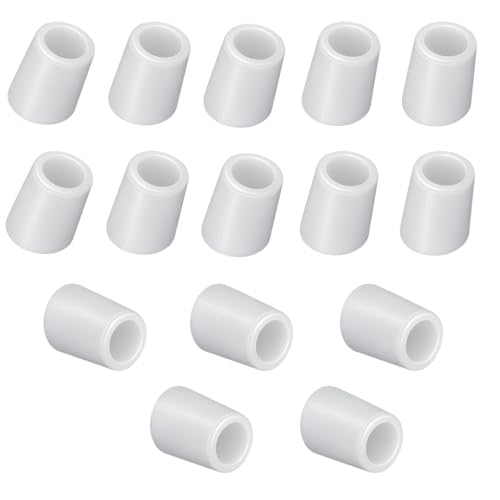 Image of White PVC Door Stopper Bumper with Silencer Protects Doors & Walls (1 inch, 15, Count)