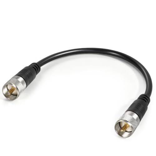 Cable RG8x PL259 coaxial de 1 pie para solucionar pérdidas de señal y calibrar antenas CB HAM