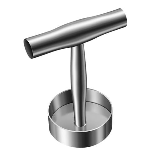 Pressa per hamburger in acciaio inox, antiaderente, per hamburger, carne, 17,5 x 13,2 x 9 cm, facile da usare, portatile per grigliare barbecue