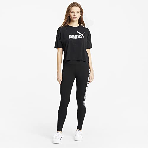 PUMA Damen, ESS Graphic Leggings Leggings, Schwarz, XS – Ansicht 6