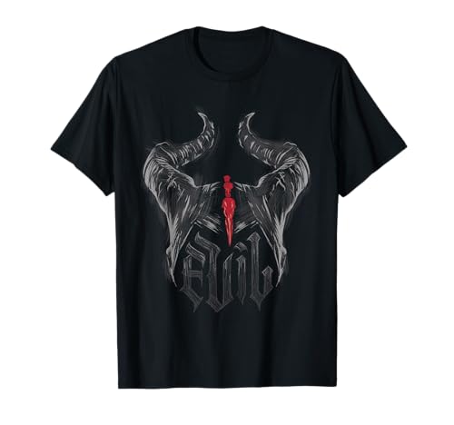 T-shirt Disney Maleficent Horns Sketch haut de vêtement geek coton Mistress of Evil