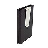Mosiyeef Minimalist Metal Spring Wallet, RFID Blocking Silm Credit Card Holder Automatic Pop Up Wallet for Men or Women, Gray