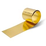 Hosifiy Messingblechrolle, 0.2 x 100 x 1000 mm Messingplatte, Messingblech Rolle für Handwerk, Elektrische Reparaturen, Modellbau, DIY-Projekte