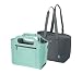 Produktbild alfi ISO Bag 2in1 23 Liter, Mint Green, Thermo-Kühltasche aus Polyester mit extra Tragetasche, isolierte Einkaufstasche für Einkäufe, Schwimmbad, Sauna, Isoliertasche, flexibel, auswaschbar