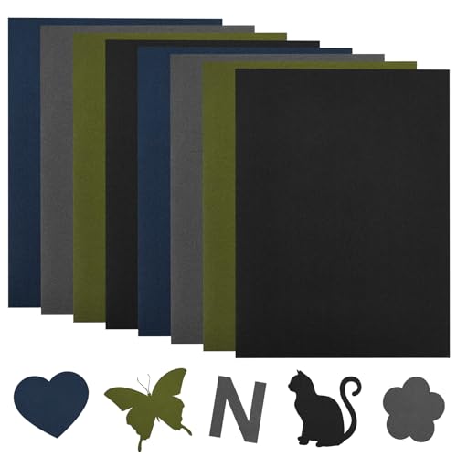 QincLing 8pcs Nylon Patch Kit Selbstklebende Stoff Reparaturflicken 14.5x20cm Wasserdichte Nylon Reparatur Patches Waschbare Reparatur Flicken Daunenjacke Flicken für Sofa Zelt Autositz Schlafsack