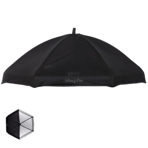 Image of Dream On Me Onyx Playpen Canopy Top, Sun Shade that Blocks Up to 98% UVA /UVB Rays, Breathable Mesh, Removable Tent Top Accessory for Onyx Playpen, Black