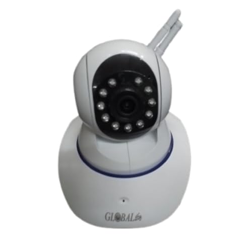OM Enterprises V380 Pro HD 1080P Wi-Fi Smart Dual Antenna Wireless IP CCTV Security Camera with 2 Way Audio, Night Vision (Double ANTINA) 2MP