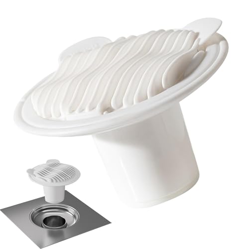Drenaje para ducha y suelo, fuerte sellado y antirretorno con fuerte válvula magnética. Atrapa el pelo para el desagüe de la ducha, para el uso en sótanos, cocinas, lavaderos, lavabos, hoteles y