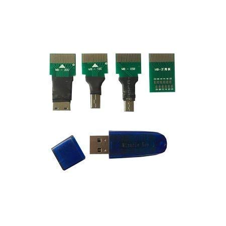 Image of Miracle Box with Key and 4 Adapters Set for All Android Mobile Software (Black)