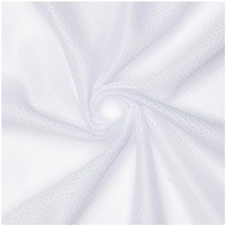 Pico Textiles 1 Yard Bolt White Micro Mesh Athletic Jersey Fabric