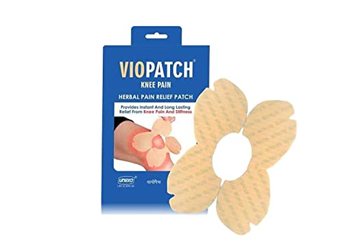 Viopatch Herbal Knee Pain Relief Patch (Pack of 5 Patches) | Instant Relief from Knee Pain| Natural Pain Relief Patches | No Side Effects