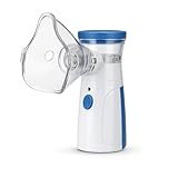 Nebulizador Inalador Ultrassônico Portátil Silencioso Compacto Sem Fio Recarregável USB Adultos Crianças Idosos Alívio Respiratório Rinite Sinusite Asma Gripes Resfriados Saúde Pulmonar Premium