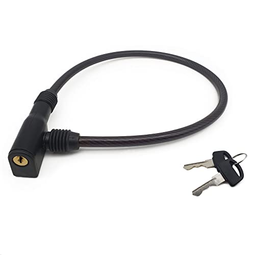 URBAN 435 Candado Bicicleta Cable Antirrobo Acero Trenzado ø9mm, 60cm, Cerradura Seguridad, Cadena Cable Antirobo Universal Casco Moto, Accesorios, Scooter, Bici Eléctrica, Patinete, Bloqueo Ruedas