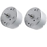 RF-500TB-18280 Mini Electric DC Motor 1.5V-5V 2700RPM DC Motor 32mm Diameter Motor, Pack of 2