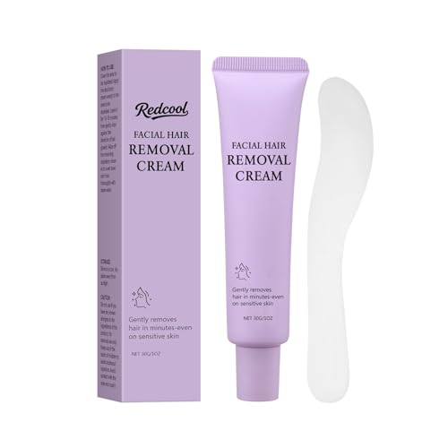 Facial Hair Removal Cream for Women – Painless 4 Min Depilatory f...