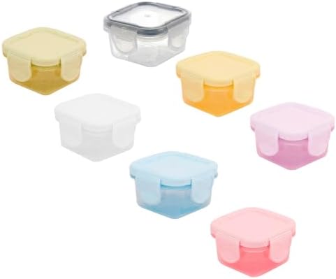 7Pcs Mini Portable Sauce Containers 60Ml Leakproof Condiment Storage Boxes Multi-Function Food Preservation for Home Kitchen and Travel image 4