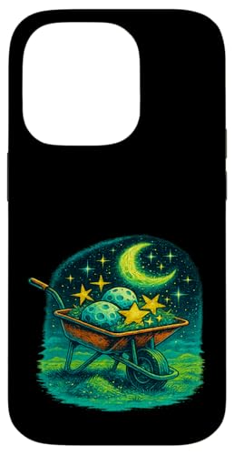 Carcasa para iPhone 14 Pro Paisajismo Celestial - Jardín cósmico, floración Astral, Surrealista