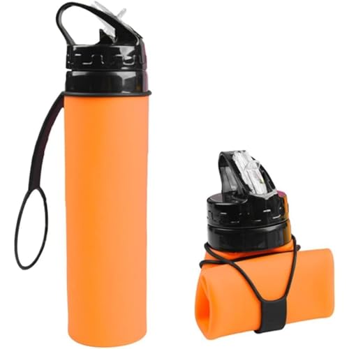 水筒 シリコンボトル 折りたたみ 冷凍できる ポータブル 直飲み シリカゲル 水筒 BPAフリー プラスチック ウォーターボトル 自転車 サイクル ソフト ボトル 容器 ドリンクボトル 登山用 キャンプ ランニング ジム 食品グレード 軽量 耐冷 耐熱 無